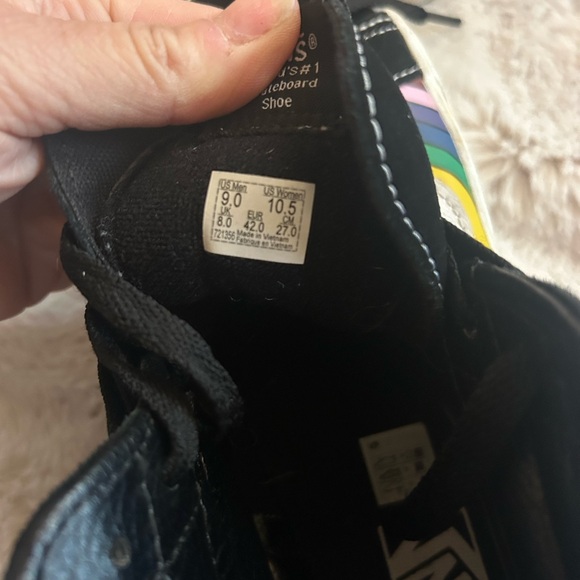 Vans High-Top Sneakers - sk8-hi rainbow prism men’s size 9/womens 10.5 - Picture 6 of 10